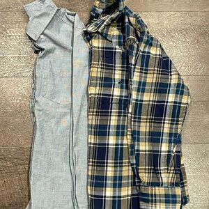 Bundle of Boys Long Sleeve Button Down Shirts Size 10 | Nautica and Old Navy